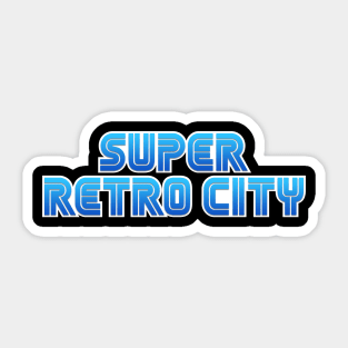 Super Retro City Logo Sticker